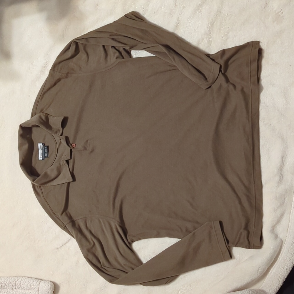 Firethorn silver men's long sleeve shirt size XL Olive Green